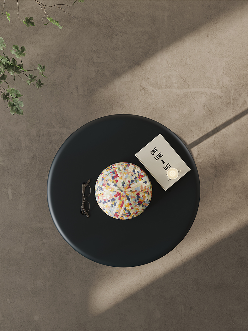 New creative side table living room bedroom modern light luxury art bedside cabinet